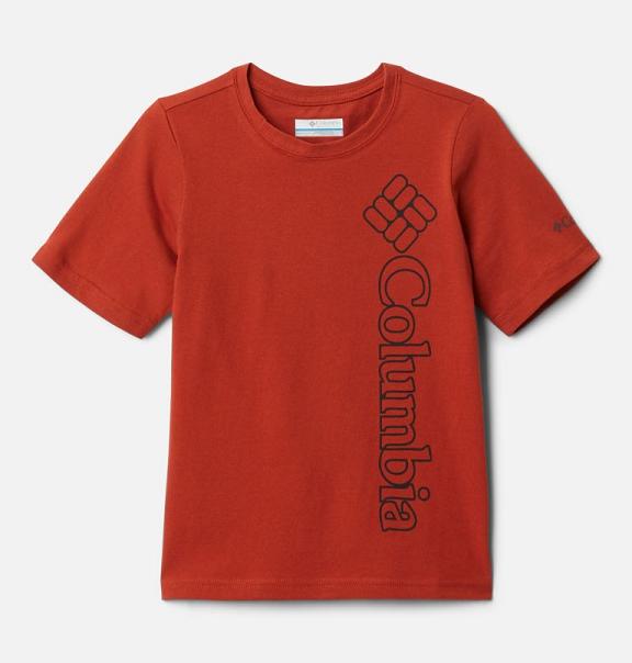Columbia Boys T-Shirt UK - Happy Hills Clothing Red UK-194198